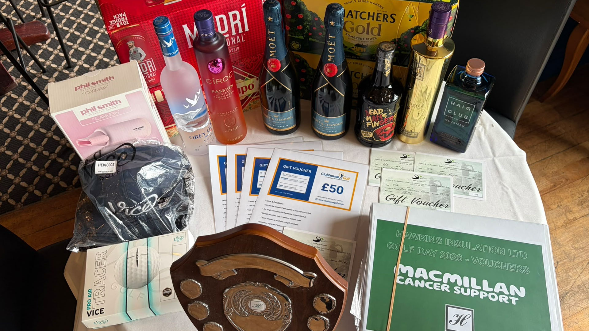 Hawkins Macmillan Golf Day 2026 Prizes